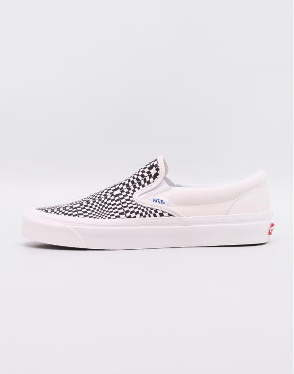 Vans Classic Slip-On 98 DX (Anaheim Factory) Og Black/ White/ Warp Check 41