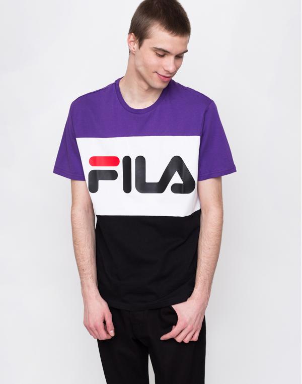 Fila Day Tee Black-Tillandisa/Purple-Bright white S