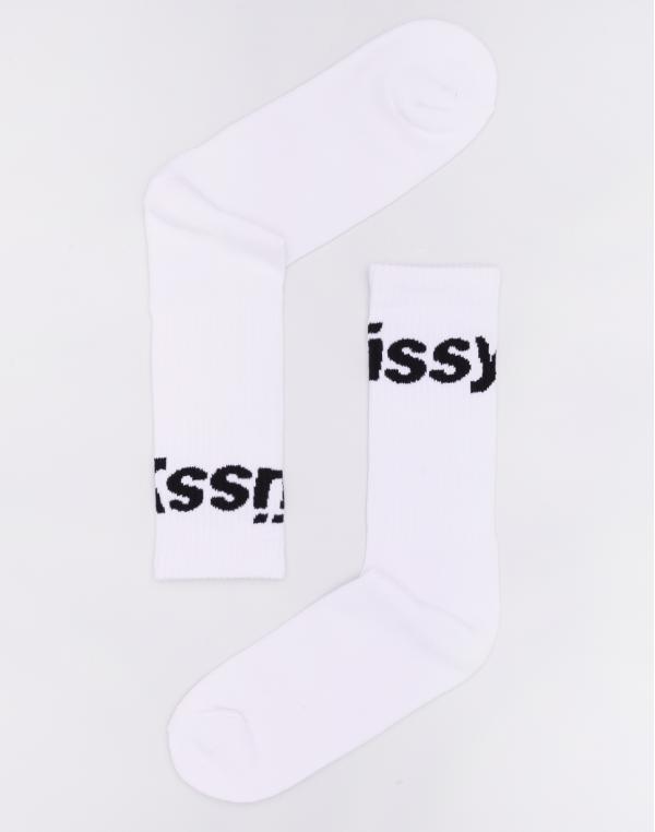 Stüssy Jacquard Logo Socks White