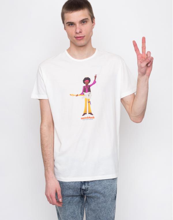 Thinking MU JimiHendrix T-shirt Snow White XL
