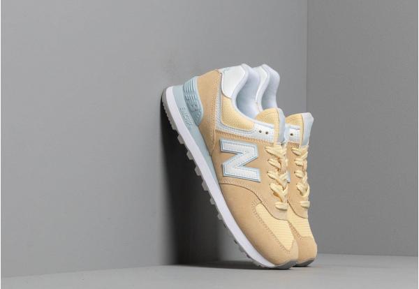 New Balance 574 Yellow/ White