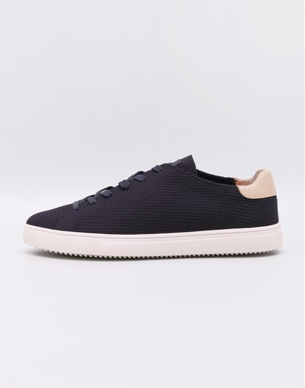 Clae Bradley Knit Deep Navy Knit Natural Leather 44