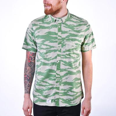 Košile Addict Tonal Tiger CPO green