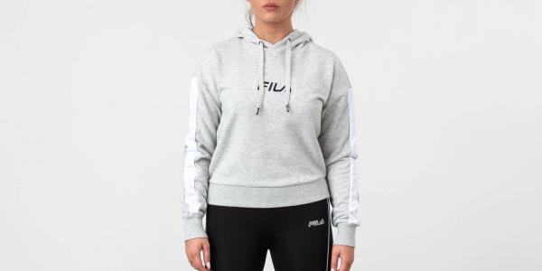 FILA Riva Long Sleeve Hoodie Light Grey/ Melange Bros