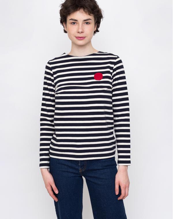 Loreak Boatneck Dot Rustic Jersey Navy XS