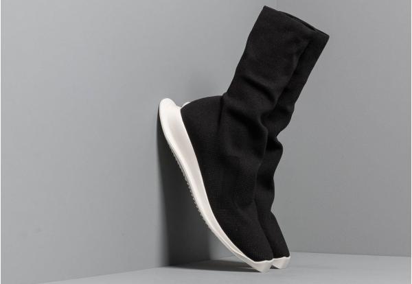 Rick Owens DRKSHDW Runner Stretch Sock Low Black/ Milk/ Milk