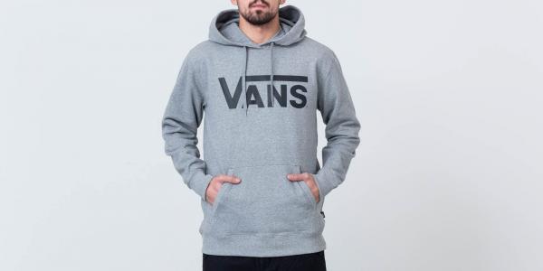 Vans Classic Pullover Hoodie Concrete Heather/ Black