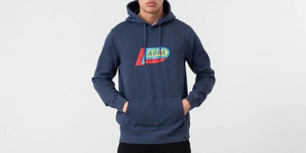 by Parra Garage Oil Hoodie Navy Blue