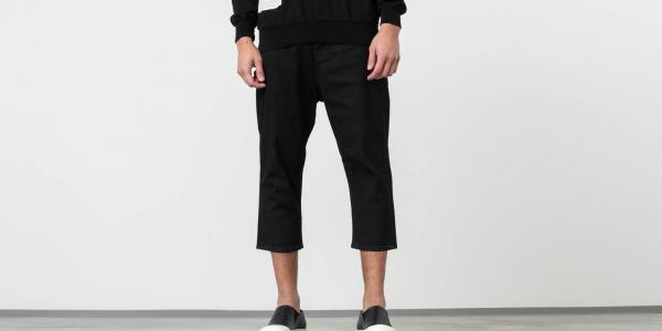 Rick Owens DRKSHDW Combo Collapse Cropped Jeans Black