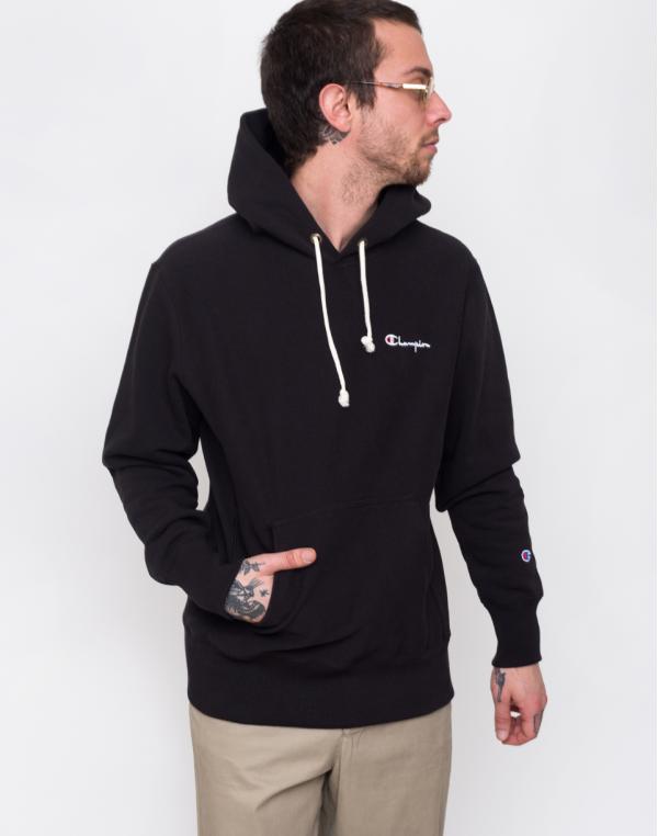 Champion Hooded Sweatshirt Black L