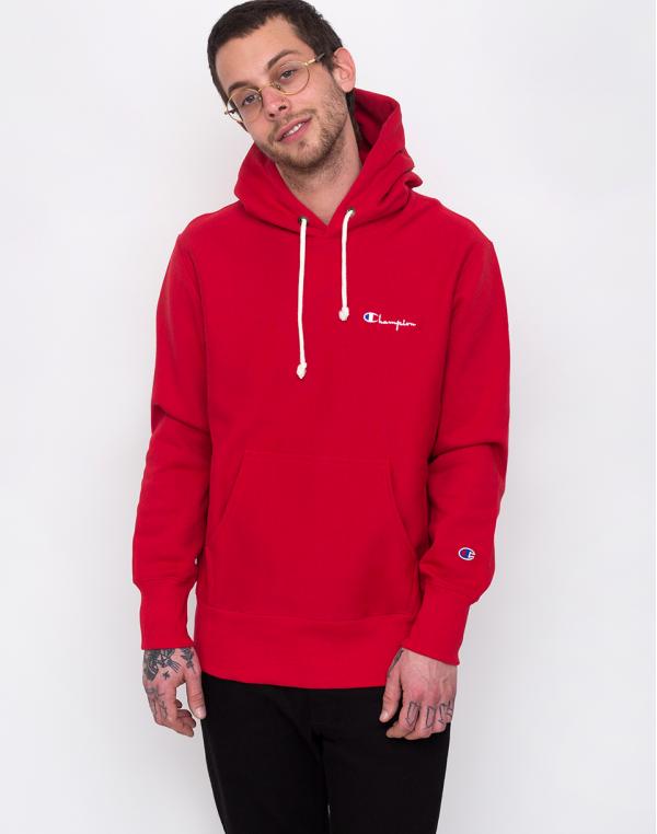 Champion Hooded Sweatshirt Haute Red M