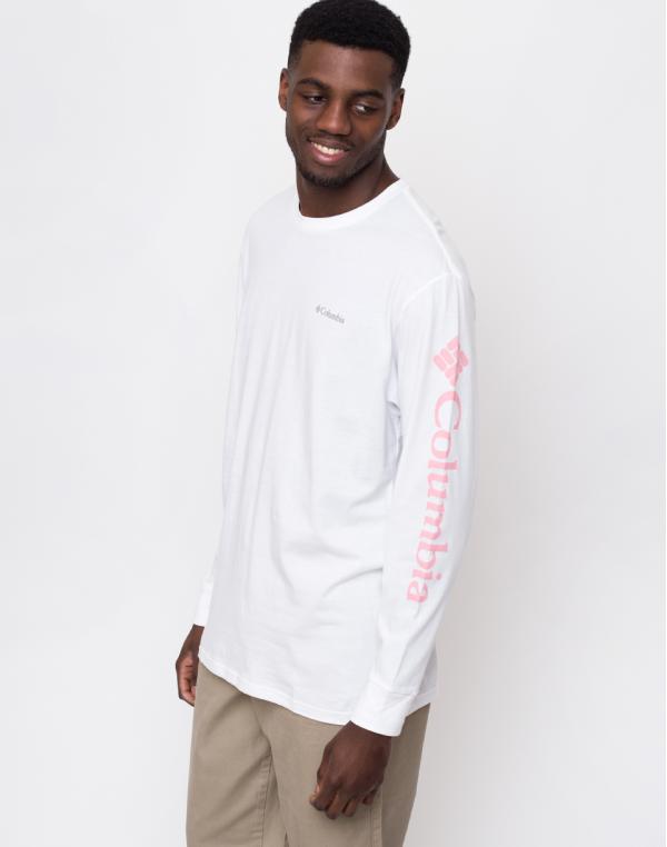 Columbia North Cascades Long Sleeve Tee White/Rosewate S