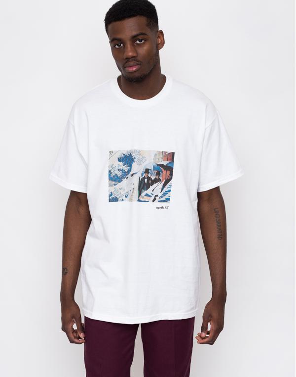 North Hill Pluie Hokusai Tee White XL