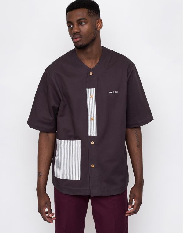 North Hill Twill Anthracite Baseball Jersey Anthracite L