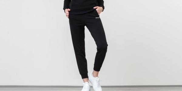 Carhartt WIP Script Embroidery Sweat Pant Black/ White