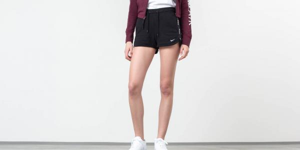 Nike Sportswear Logo Tape Fleece Short Black/ Black/ Black/ White