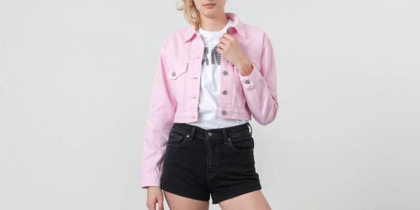 Levi's® Cropped Trucker Jacket Light Pink