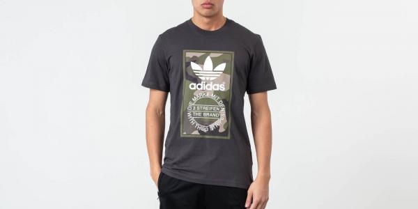 adidas Tongue Label Tee Camo/ Utility Black