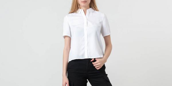 SELECTED Kalli Cropped Shirt Bright White