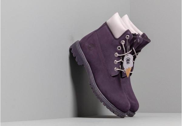 Timberland Premium 6 In Waterproof Boot Dark Purple Nubuck