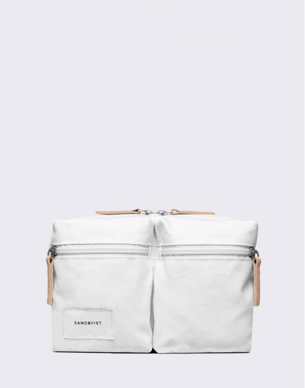 Sandqvist Paul Off White with Natural Leather