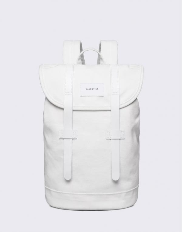 Sandqvist Stig Small Off White with White Leather