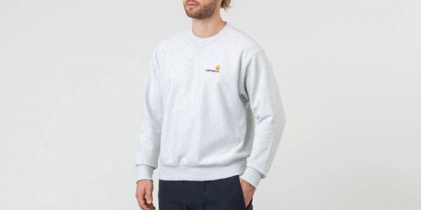 Carhartt WIP American Script Crewneck Ash Heather