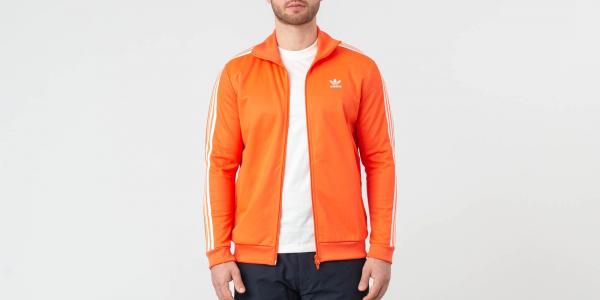 adidas Beckenbauer Track Top True Orange