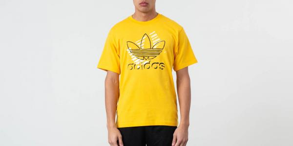 adidas Trefoil Art Tee Yellow