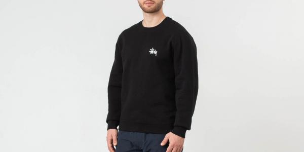 Stüssy Basic Crewneck Black