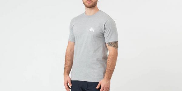 Stüssy Basic Tee Grey Heather