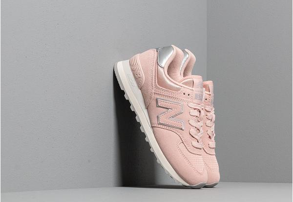 New Balance 574 Light Cashmere/ Metallic Silver