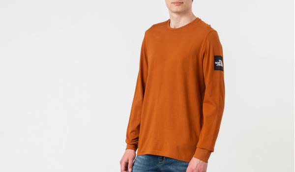 The North Face Longsleeves Fine 2 Tee Caramel Cafe