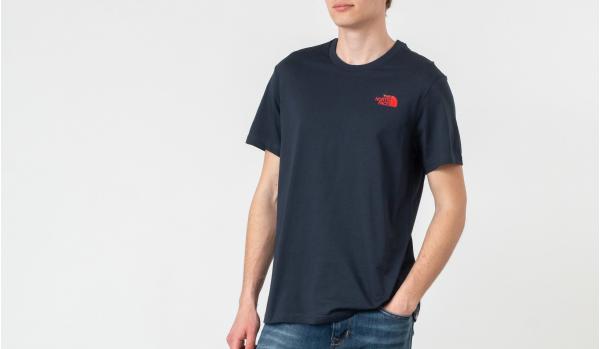 The North Face Simple Dome Tee Urban Navy/ Fiery Red