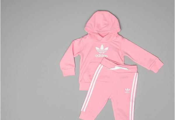 adidas Trefoil Hoodie Set Light Pink/ White