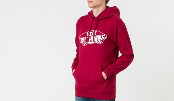 Vans of the Wall Pullover Fleece Rhumba Red/ White