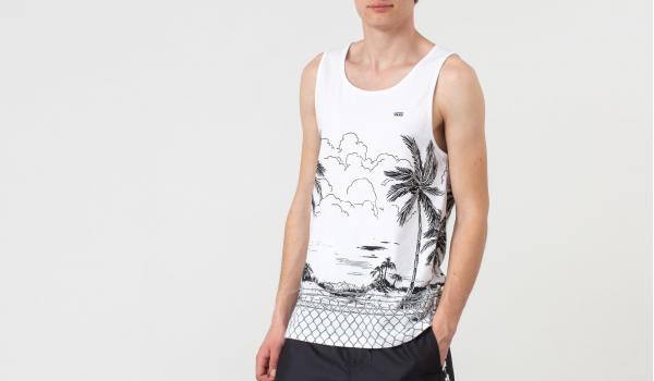 Vans Paradise Fence Tank White