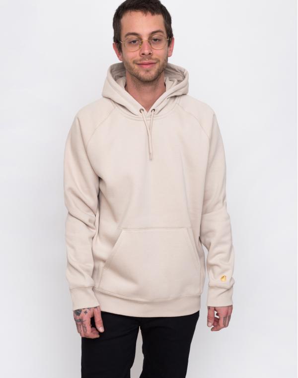 Carhartt WIP Hooded Chase Sweat Boulder/Gold L