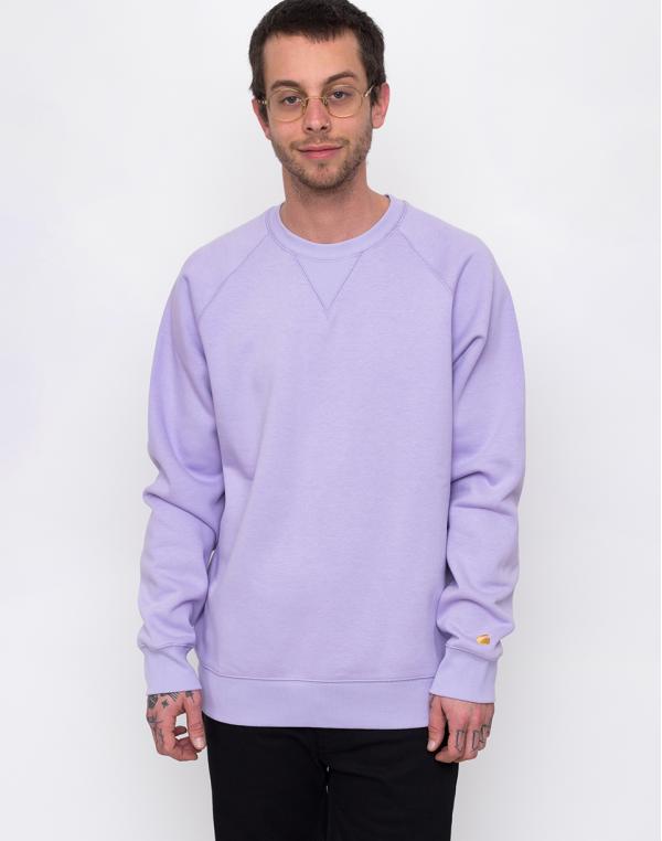 Carhartt WIP Chase Sweat Soft Lavender/Gold L
