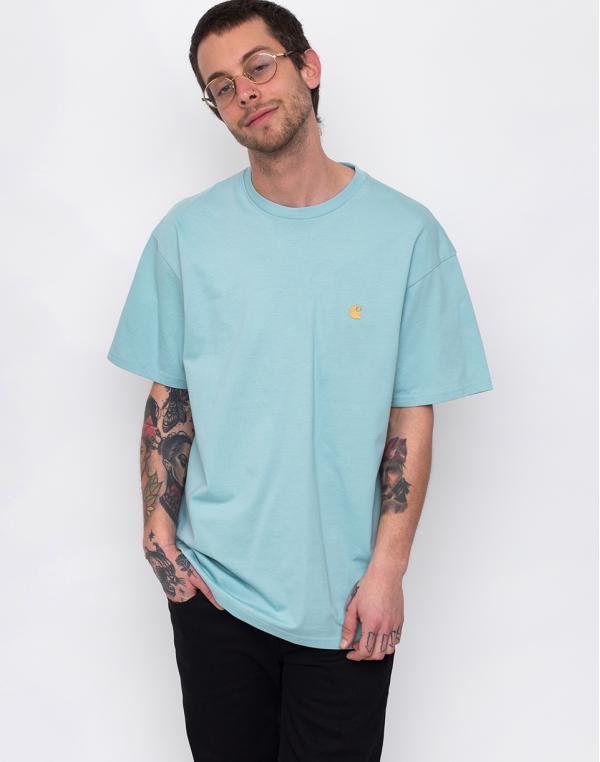 Carhartt WIP Chase T-Shirt Soft Aloe/Gold L