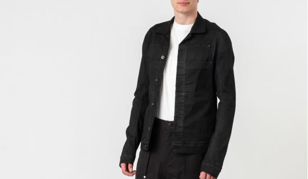 Rick Owens Giacca In Denim Jacket Black