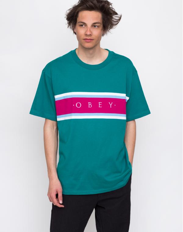 Obey Charm Classic Tee SS Blue Green Multi L