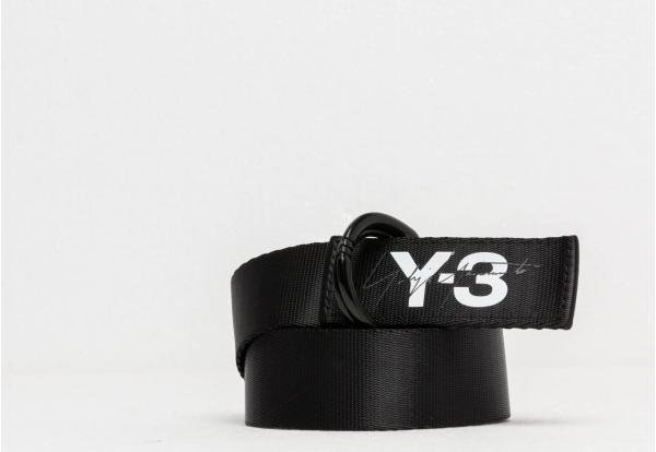 Y-3 Yohji Logo Belt Black