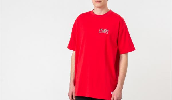 STAMPD Collegiate Tee Red