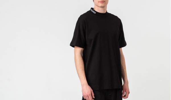 STAMPD Mock Neck Tee Black