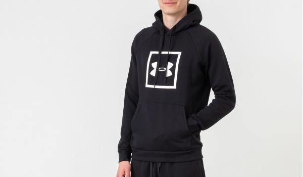 Under Armour Rival Fleece Logo Hoodie Black