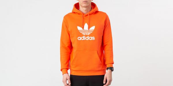 adidas Trefoil Hoodie True Orange