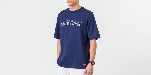 adidas Archive Logo Tee Night Sky