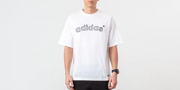 adidas Archive Logo Tee White