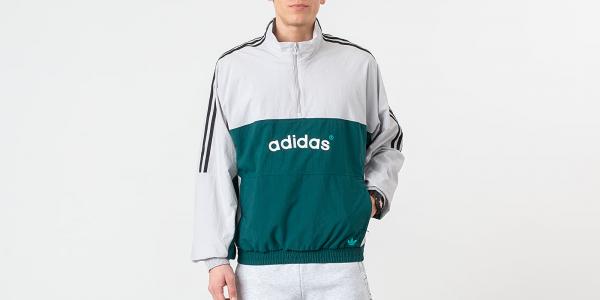 adidas Archive Woven Track Top Light Solid Grey